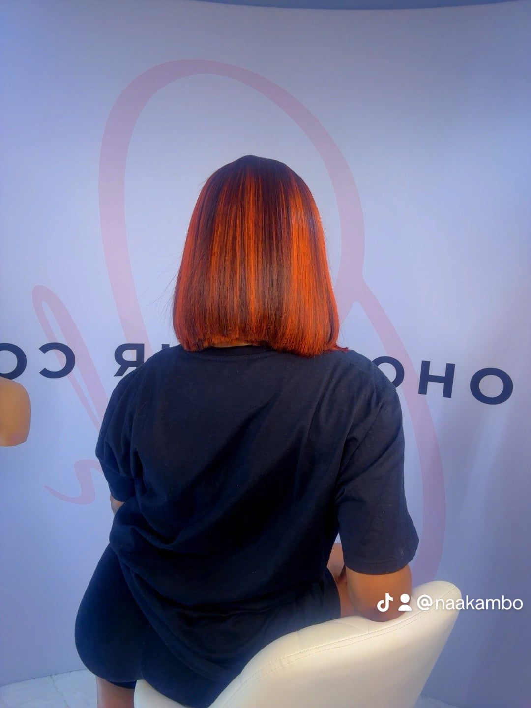 Piano Orange 10 inch Bob Wig