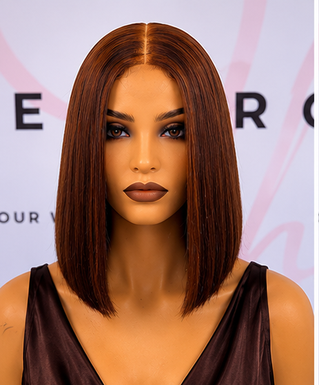 Warm Chocolate Brown 10 inch 2x6 HD Lace