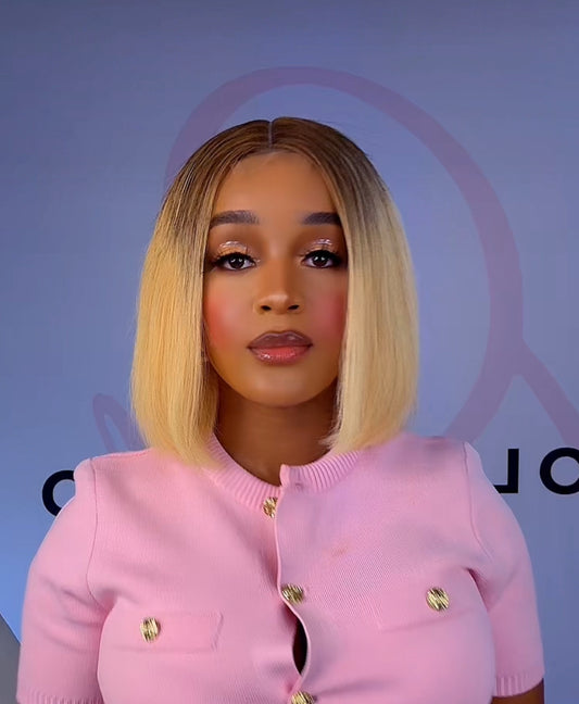 Blonde Fiery 10 inch Bob Wig