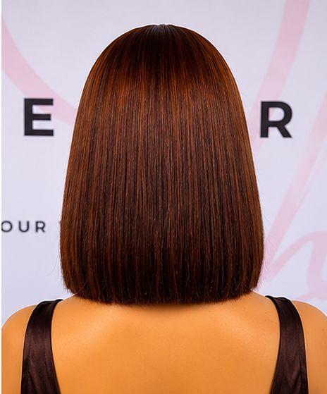 Warm Chocolate Brown 10 inch 2x6 HD Lace