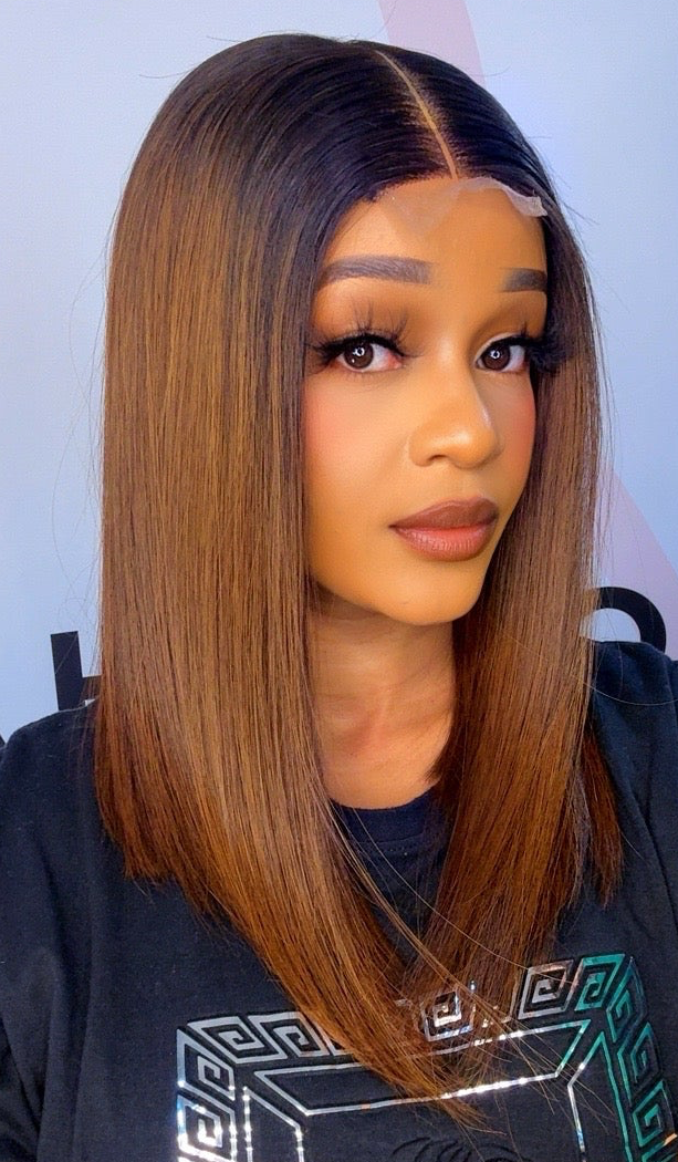 Brown Vicky 14 inch Vietnam Hair Wig