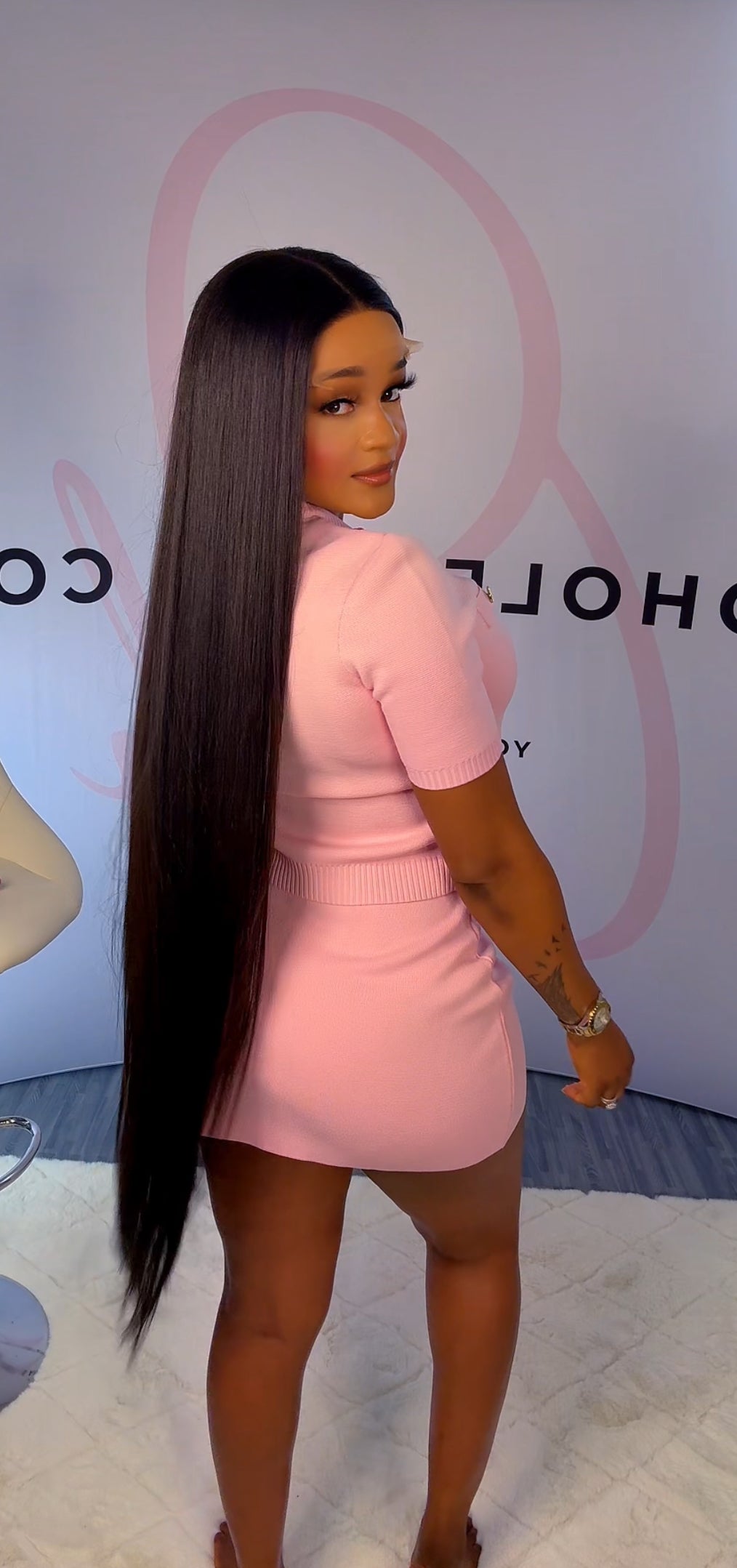 40 Inch Show Stopper Single Donor Cuticle in tacked aligned