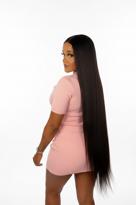 40 Inch Show Stopper Single Donor Cuticle in tacted and aligned